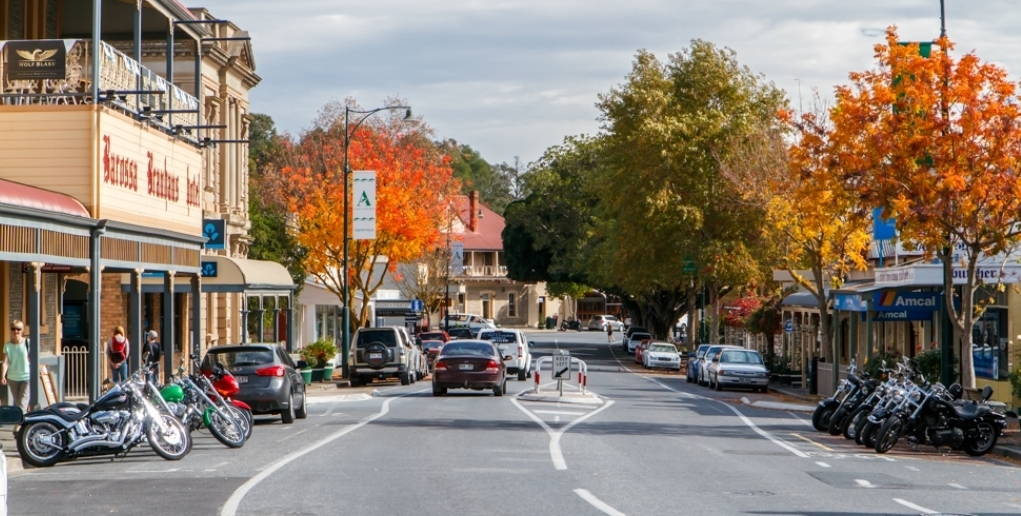 Angaston main street Barossa Valley - eastern gateway to wine country