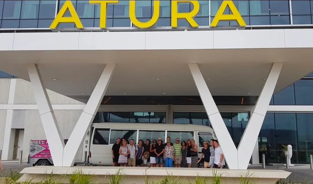 Conference group transfer at Adelaide Airport with Barossa & Light Cab Service minibus