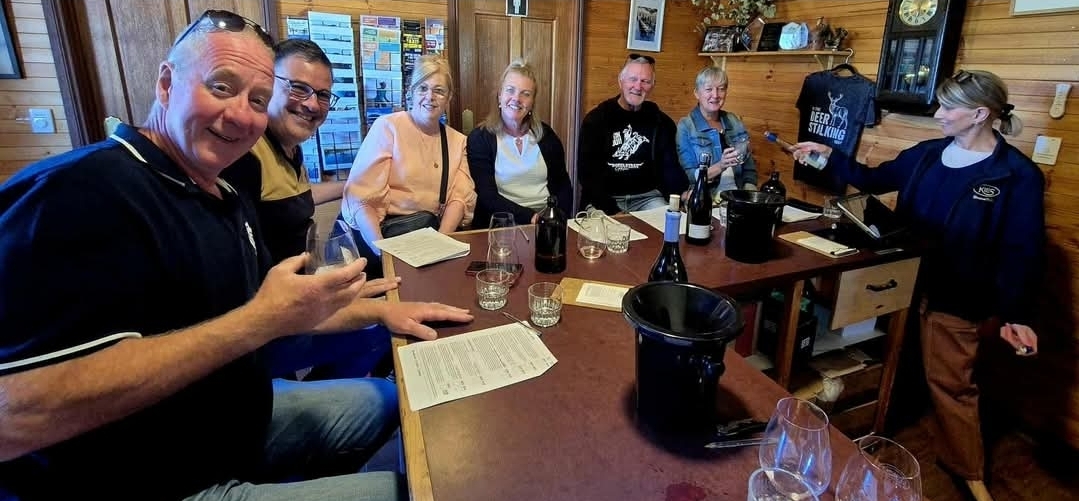 Happy people enjoying Barossa Valley winery